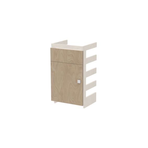 P12 Façade de porte coulissante droite 3/4 LONGBOARD